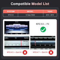 AUTOABC CarPlay sans fil Android Auto Mercedes Benz Classe S W222 2014-2018 NTG5.0 Mirror Link AirPlay Garantie 1 an