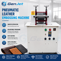 Máquina Neumática de Estampado y Grabado en Cuero GL-Y22B, Rodillo de Presión de 0.8T, Prensa de Calor para Patrones, Cinta de 138mm de Ancho para Bolsos, Zapatos y Muebles