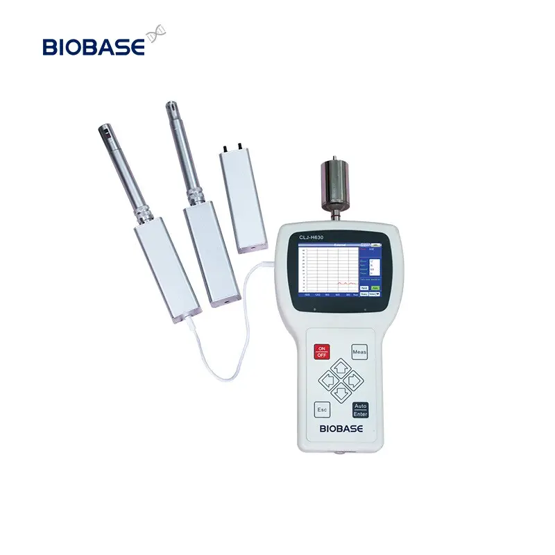 Biobase contador de poeira a laser portátil, medidor de poeira pm2.5 medidor de poeira iaq monitor de qualidade do ar para teste do ar