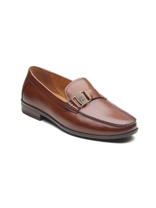 Mocasines de cuero importado con punta redonda y diseño sin cordones, forro de cuero DD y suela de TPR con lámina Ortholite de cuero. - Product Image 4