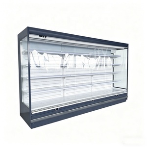 Vitrina Refrigerada de 3.75M con Cortina de <span class=keywords><strong>Aire</strong></span>, Descongelación Automática, para Supermercados, con Múltiples Niveles y Control Remoto - Product Image 3