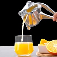 Presse-agrumes manuel en alliage d'aluminium pour oranges, citrons et citrons verts – Ustensile de cuisine en plastique pour fruits