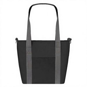 Bolso Tote Rectangular de Mimbre Tejido - Product Image 2