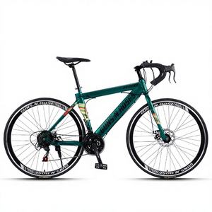 Vélo de route en acier au carbone YUXIAO pour hommes et femmes, compétition, niveau débutant, 24 vitesses, freins à disque doubles, fourche non suspendue, guidon courbé - Product Image 3