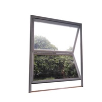 Conception de fenêtre en verre pliable en aluminium