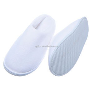 도매 일회용 스파 호텔 화이트 욕실 슬리퍼 플립 플롭 편안한 테리 타월 코튼 소재 - Product Image 6