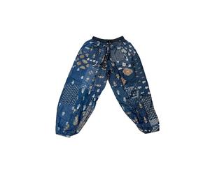 Pantalon Harem Patchwork Taille Élastique Hiver Taille Unique Coupe Classique Confortable Polyester/Rayonne d'Inde - Product Image 4