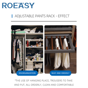 ROEASY R8004D R8004C R8004G Serie Hylife Organizzatore per Armadio Moderno Unità Guardaroba con Porta Pantaloni Estraibile - Product Image 6