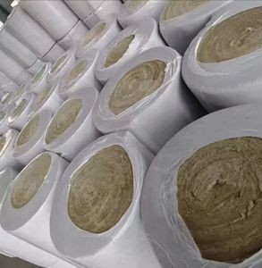 I produttori di materiali isolanti termici vendono rotolo di lana di roccia feltro/lana di roccia speciale per l'isolamento termico della pipeline - Product Image 5