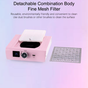 Salon için güçlü Fan ile 85w yeni güçlü güç fırçasız Motor taşınabilir akülü tırnak toz toplayıcı manikür profesyonel - Product Image 3