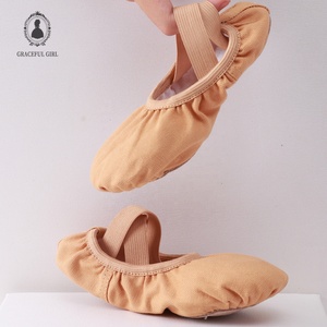 Chaussons de ballet pour filles, chaussons de ballet en toile, chaussons de ballet à semelle fendue en cuir pour tout-petits, chaussures de danse pour enfants - Product Image 6