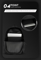 Sac à dos pour ordinateur portable avec logo personnalisé, grande capacité, léger, pour les voyages d'affaires