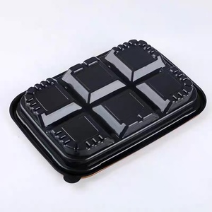 Ingrosso scatola di pasta in plastica oro 6 scomparti per alimenti contenitore per Dessert per il confezionamento di alimenti soluzione di conservazione sicura - Product Image 4