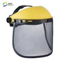 Résistance aux chocs thermiques protection du visage contre les liquides Broyage des éclaboussures volantes casque de sécurité industrielle bouclier facial pour casque dur