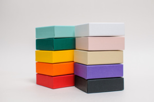 Boîte de rangement pour bijoux en carton avec tiroir coulissant de luxe, faible MOQ, avec mousse à l'intérieur pour collier, emballage cadeau carré - Product Image 2