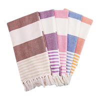 Serviette de plage turque la plus vendue 39 x 71 légère sans sable séchage rapide en coton fabriquée par un fabricant de serviettes de plage