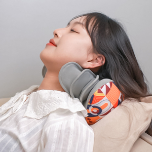 2025 vente chaude nuage forme Massage oreiller cou oreiller doux voyage Camping nuage Massage électrique Airbag Air Compression - Product Image 5