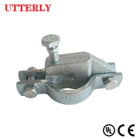 Collier de serrage robuste en acier au carbone hybride QT450 pour tuyau en fonte ductile UTT20Q, pour tuyau d'arrosage galvanisé CE de 2 à 8 pouces, matériel antisismique
