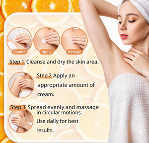 Crème éclaircissante pour les aisselles à l'acide alpha kojique, lotion corporelle éclaircissante, niacinamide, glutathion, soin de la peau des aisselles, 50g, personnalisable en usine - Product Image 3
