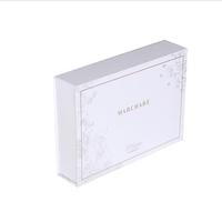 Boîte cadeau magnétique en carton rigide blanc de luxe personnalisée, imprimée UV, avec dorure à chaud, en forme de livre, emballage en matériaux recyclés