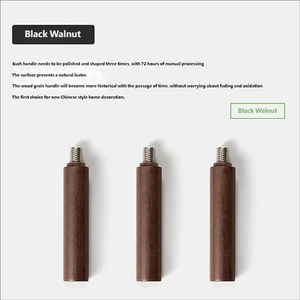 Ensemble de poignées de <span class=keywords><strong>porte</strong></span> intérieures en gros, finition grain de bois doré, style moderne et minimaliste, serrures de <span class=keywords><strong>porte</strong></span> en alliage d'aluminium pour la maison - Product Image 3
