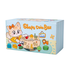 Nuevo Juguete Educativo Montessori 2026, Caja <span class=keywords><strong>de</strong></span> Formas Geométricas <span class=keywords><strong>de</strong></span> Madera Multifuncional, Juego <span class=keywords><strong>de</strong></span> Palitos y Monedas para Niños - Product Image 5