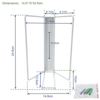 Support mural pour boîte de lait infantile avec vis, étagère murale en fer blanc avec perçage et installation par vis