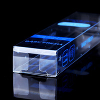 Boîtes d'emballage en plastique transparent PET recyclable, PVC, haute transparence, motif rectangulaire, solution d'emballage écologique