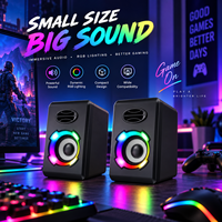 Enceintes de studio HiFi 2.0 professionnelles alimentées, pour le gaming, avec LED RGB, OEM ODM, vente en gros