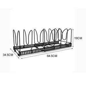 حامل 7 إطارات ، رف تخزين ، حامل منظم للمطبخ من المعدن ، وعاء مقلاة لتقطيع الألواح - Product Image 6