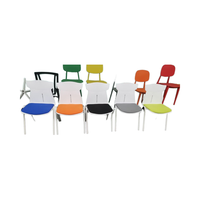 Coussin de chaise de bureau ergonomique en acier inoxydable au design minimaliste en maille métallique empilable pour réunion et conférence