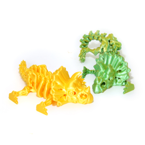 Figura articulada de esqueleto de Triceratops impresa en 3D con articulación de cuerno, juguete de escritorio flexible para destensar el estrés, regalo, producto superventas transfronterizo, para mayores de 7 años - Product Image 3