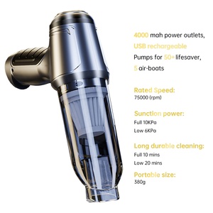 Portable Car Vacuum <strong>Cleaner</strong> 3 in 1 Rechargeable 4000mah 12000Pa 120W Filter Cordless Brushless <strong>Vaccum</strong> Air Ship Pump Dust <strong>Cleaner</strong> - Product Image 2