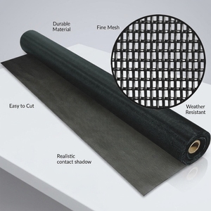 Rouleau de <span class=keywords><strong>moustiquaire</strong></span> en polyester enduit de vinyle haute résistance, anti-insectes, anti-corrosion, durable, pour remplacement de <span class=keywords><strong>moustiquaire</strong></span> de fenêtre - Product Image 1