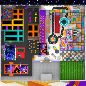 Children's Indoor <b>Trampoline</b> Park Playground with Jumping Area and Theme Space - Product Image 4