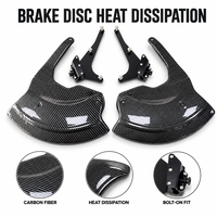 Ailette de refroidissement en aluminium CNC pour disque de frein BMW S1000XR 2020-2025, déflecteur de dissipation thermique noir et blanc avec hydrographie