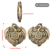 Unique 7-en-1 Compass Dice Roulette Dice Spinner avec boîte-cadeau pour D et Dragon Game Party Favors - Roulette Wheel RPG Dice Set