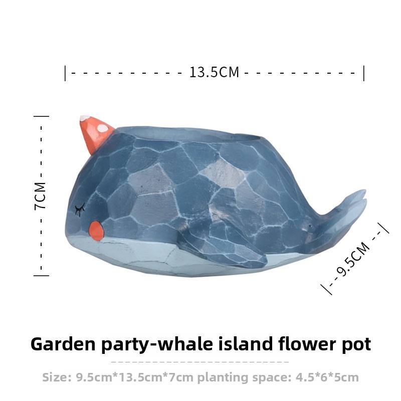 Pot de fleurs Whale Island