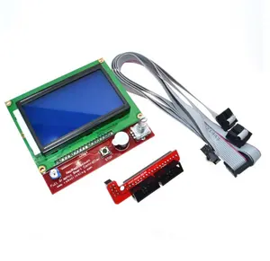 Controlador inteligente de impresora 3D RAMPS 1,4 LCD 12864 Panel de control LCD pantalla azul