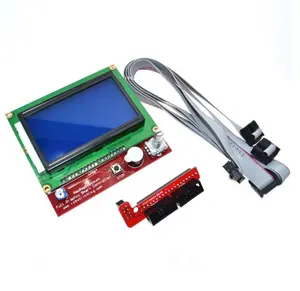 3D printer pengendali pintar ramp 1.4 LCD 12864 panel kontrol LCD layar biru