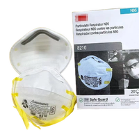 Masque anti-poussière en gros 8210, masque anti-poussière et anti-particules en forme de bol, à fixation sur la tête, protection individuelle jetable