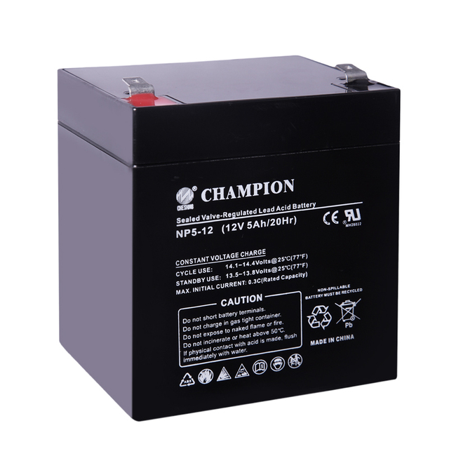-20 Celsius ~50 Celsius Storage Temperature 12V 5AH Sealed Lead-Acid Batteries Battery for Electric Forklifts