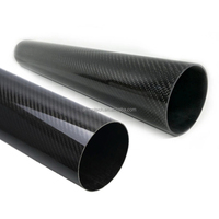 Hoogwaardige 3k carbon fiber blank tube op maat gemaakte 3k glanzende twill visserij carbon fiber hengel CNC carbon fiber draadpijp