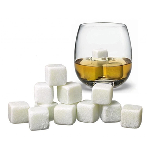 Cubes de glace réutilisables en <span class=keywords><strong>granit</strong></span> de qualité supérieure, ensemble de luxe pour refroidir le <span class=keywords><strong>whisky</strong></span>, cubes de glace en marbre pour <span class=keywords><strong>whisky</strong></span> - Product Image 1