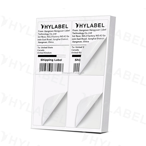 4 lên 210mm x 297mm <span class=keywords><strong>A4</strong></span> Nhãn dán nhãn giấy dính nhãn <span class=keywords><strong>A4</strong></span> địa chỉ vận chuyển nhãn dán nhãn cho laser và máy in phun - Product Image 1