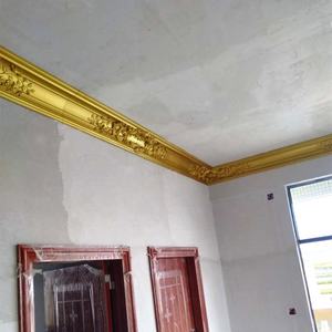 Corniches en mousse de polyuréthane PU de couleur dorée, 10 pouces, grandes, encastrées au <span class=keywords><strong>plafond</strong></span>, à effet de ombre - Product Image 5