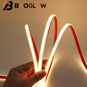ไฟแถบ LED แบบ COB กันน้ำ IP67 สำหรับใช้ภายในและภายนอกอาคาร 296leds/m แสงสีวอร์มไวท์ สำหรับตกแต่งบ้าน ไฟแถบ LED แบบยืดหยุ่น COB - Product Image 1