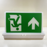 Boîte de signalisation de sortie de secours LED IP65 à montage mural 1,2W Alimentation de secours Utilisation en couloir Vente en gros
