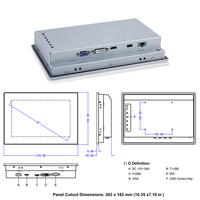 Écran tactile capacitif de 10 pouces 1280 x 800, écran LCD industriel avec HD-MI VGA USB