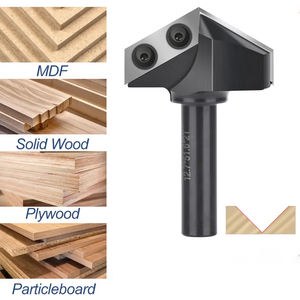 90 Degrés V Groove CNC Routeur Bit Face Mill Router Bits Rabot Bits Insert Spoilboard Surfaçage - Product Image 2